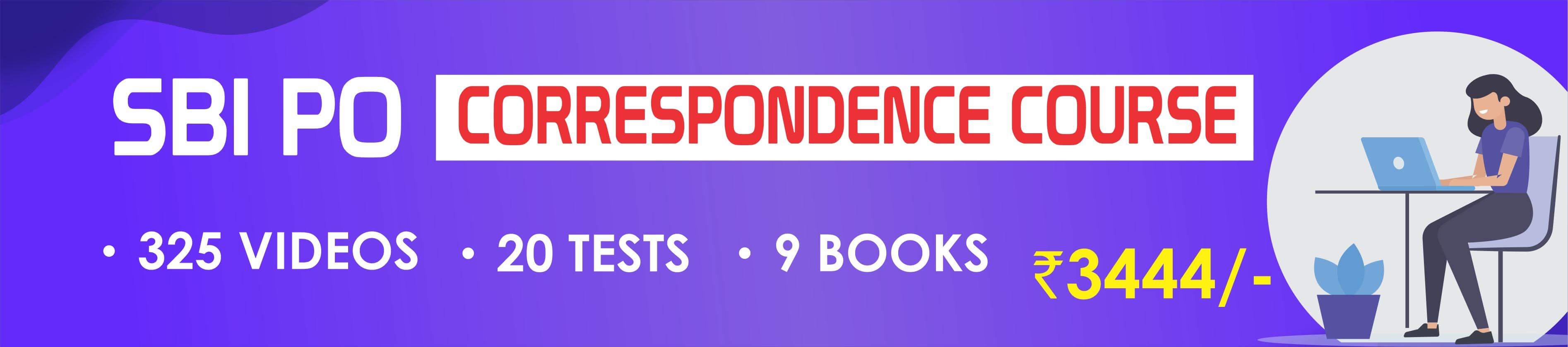 SBI PO Correspondance Course