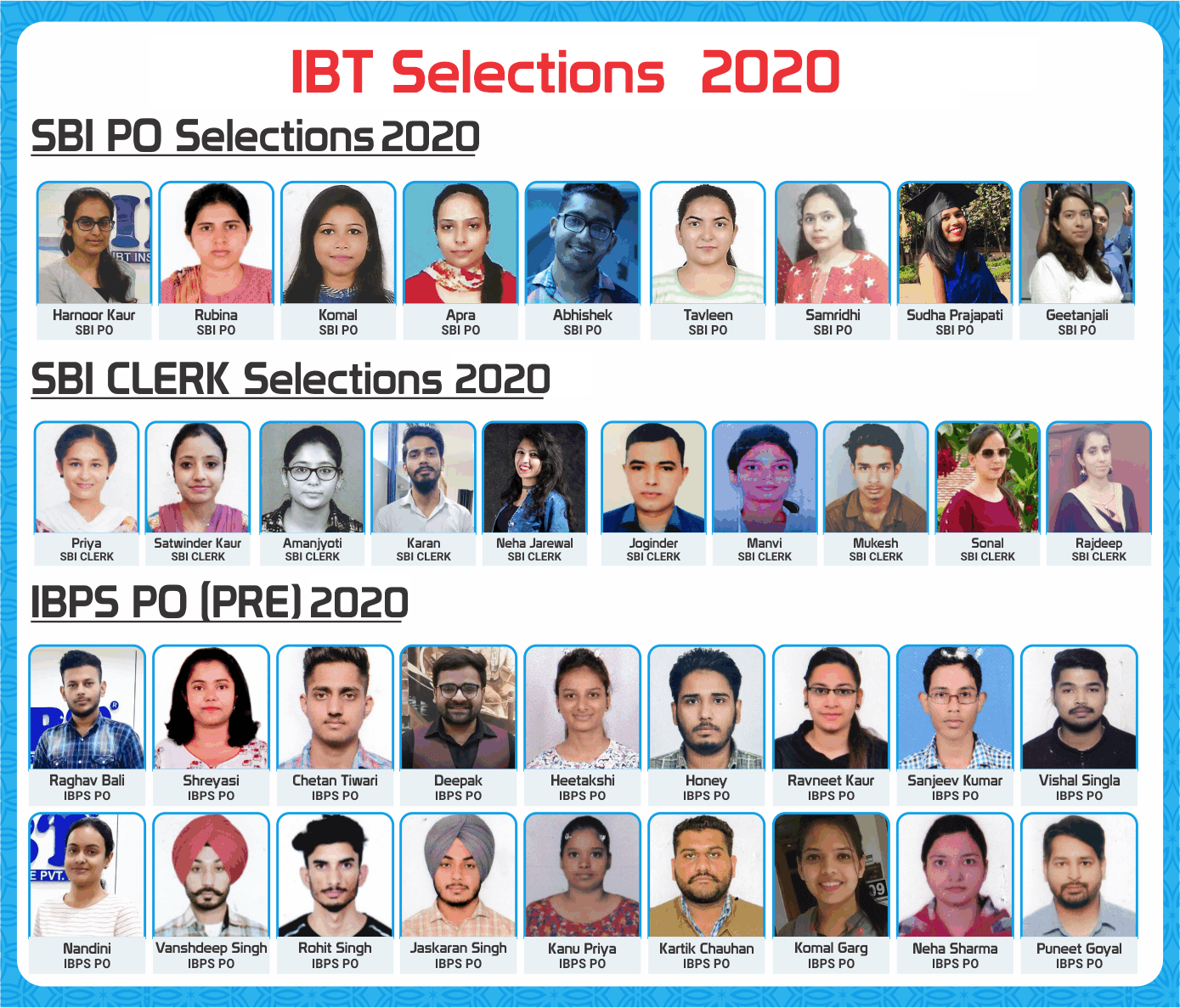 IBT  Selections