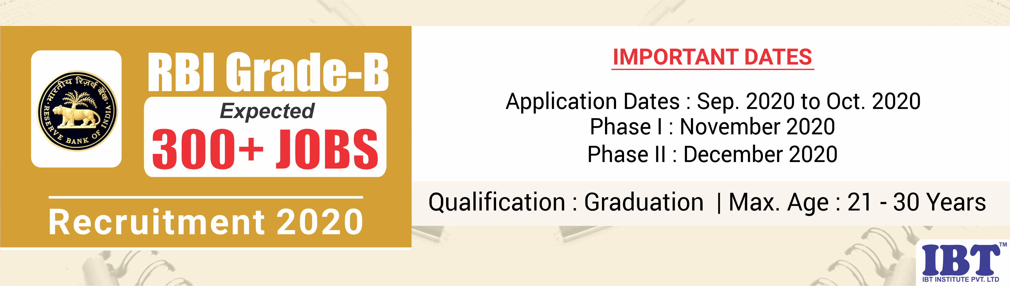 RBI Grade B 2020: Exam Notification, Exam Dates, Syllabus & Exam Pattern